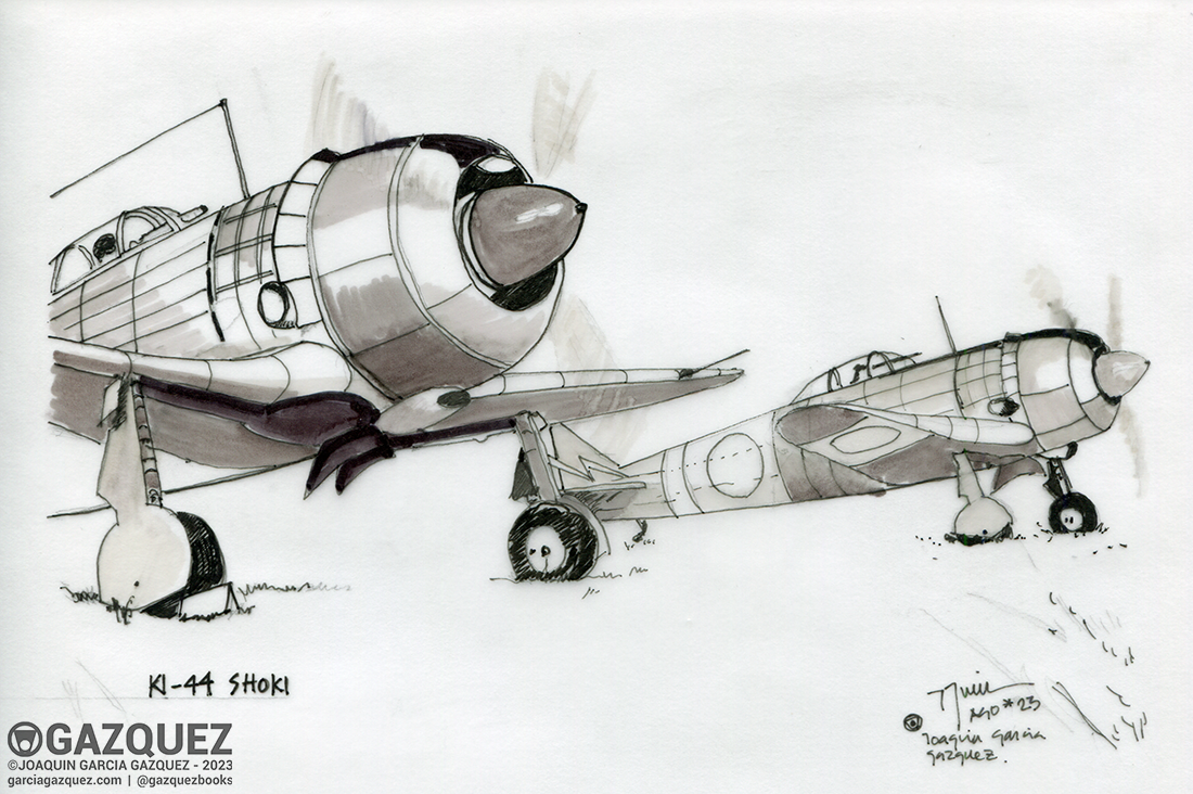 Dibujo: Ki-44 «Shoki»