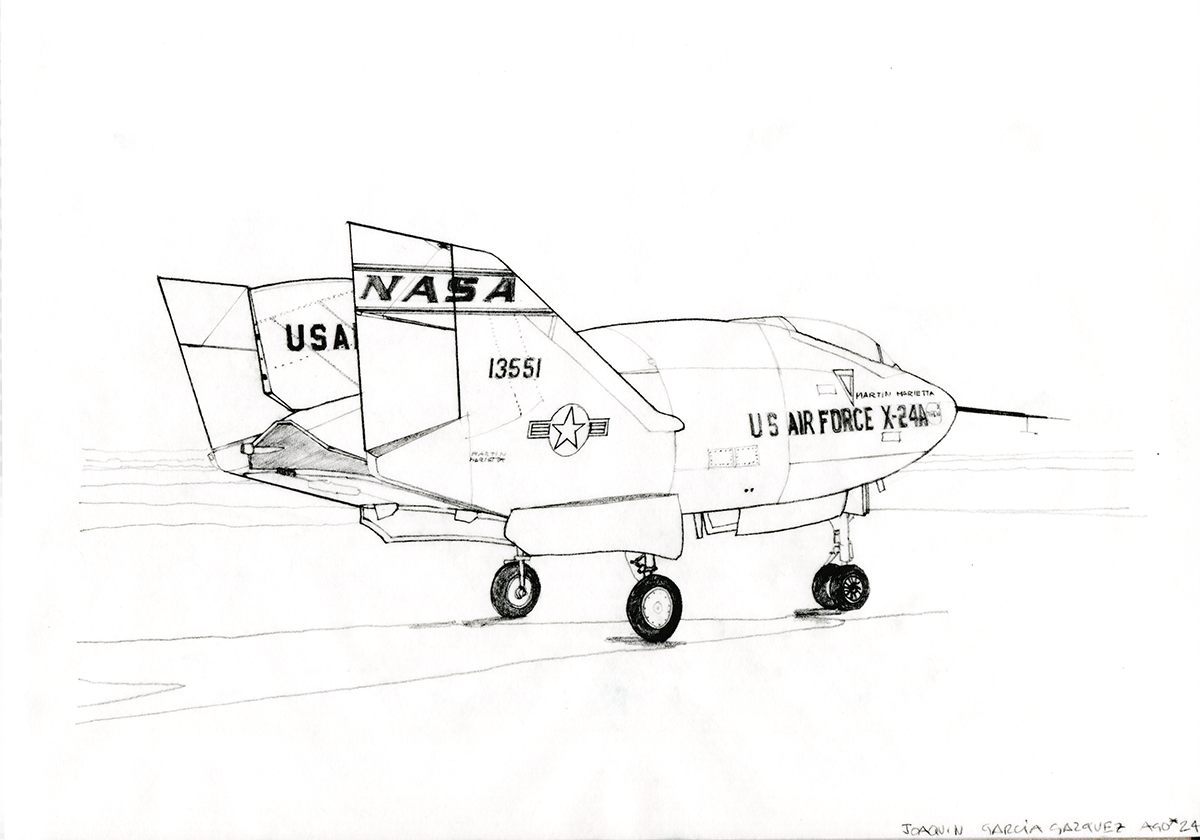 Line Drawing: X-24A