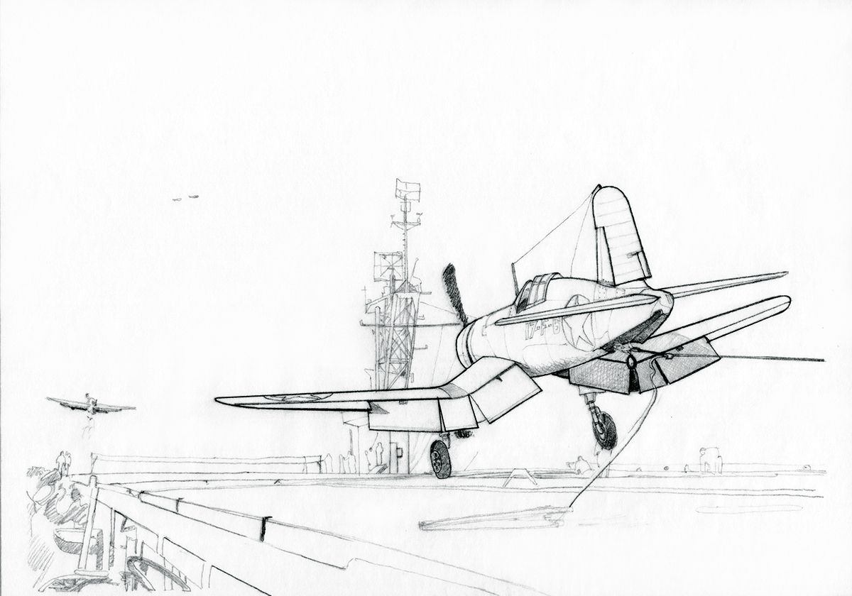 Line Drawing: F4U Corsair