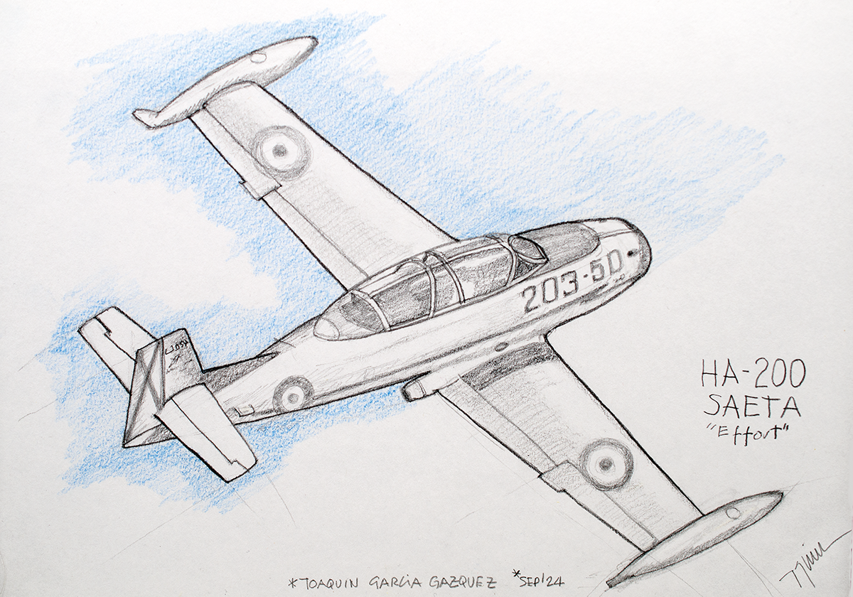 Sketch: Hispano Aviación HA-200 «Saeta»