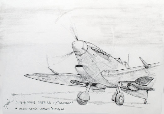 Sketch: Supermarine Spitfire w/Aboukir Filter