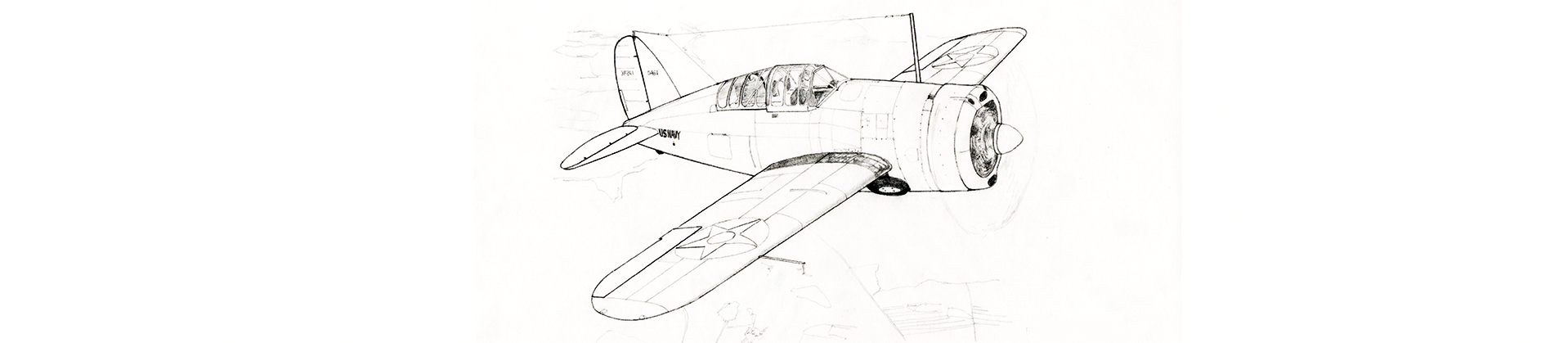 Sketch: B-24 Rear Turret