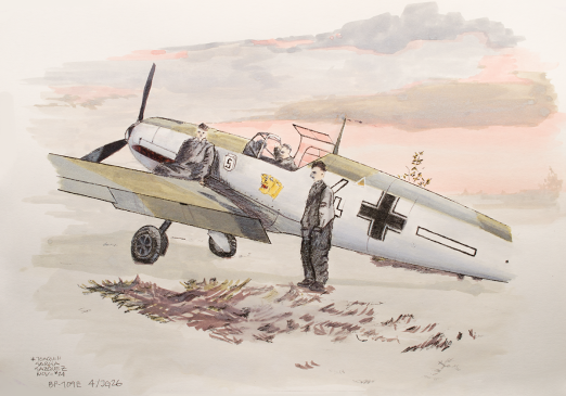 Watercolor: Bf 109E