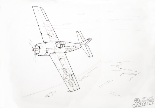 Line Drawing: F4F Wildcat