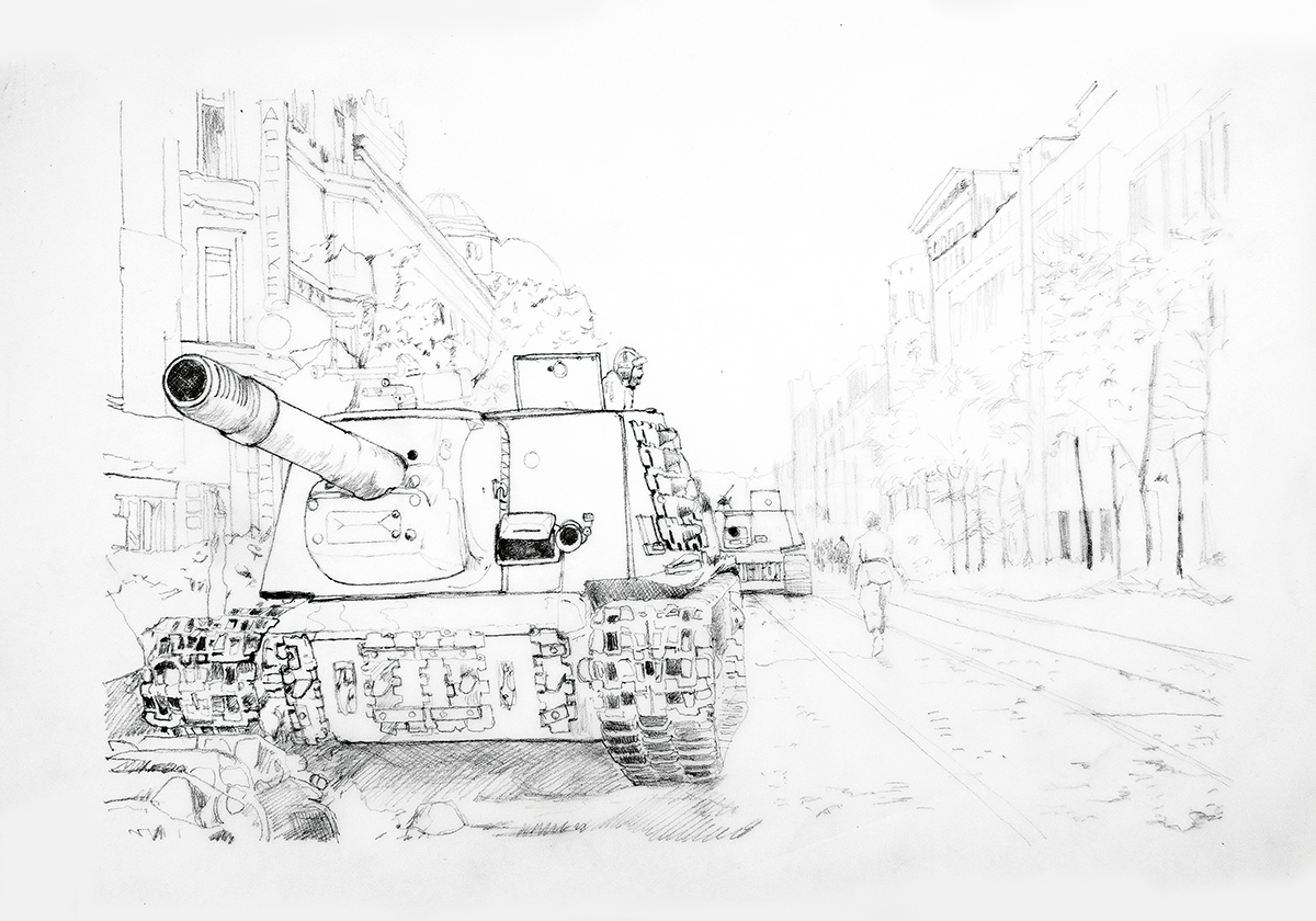 Drawing: ISU-152