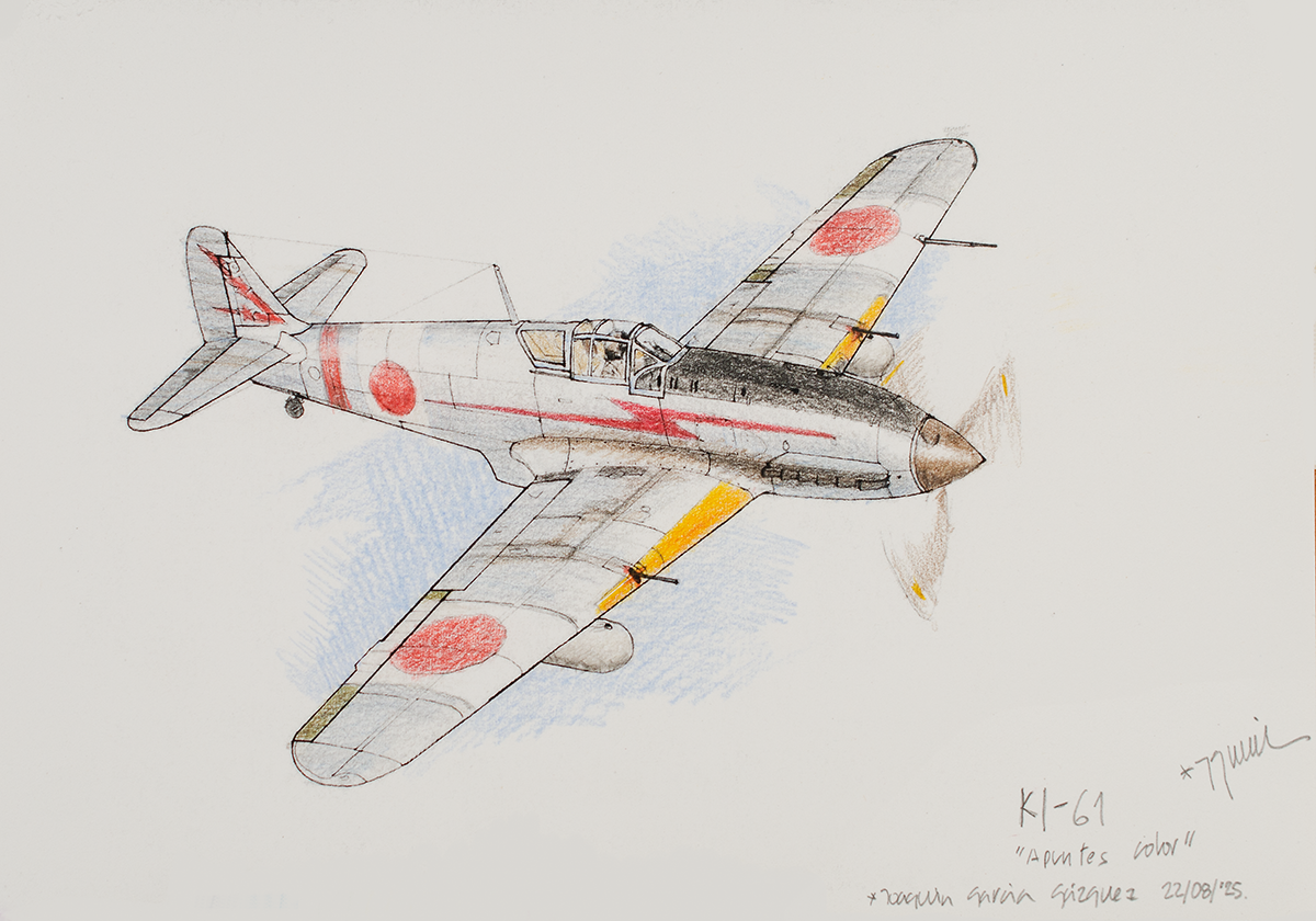 Color Drawing: Ki-61 «Hien» (Tony) (2)