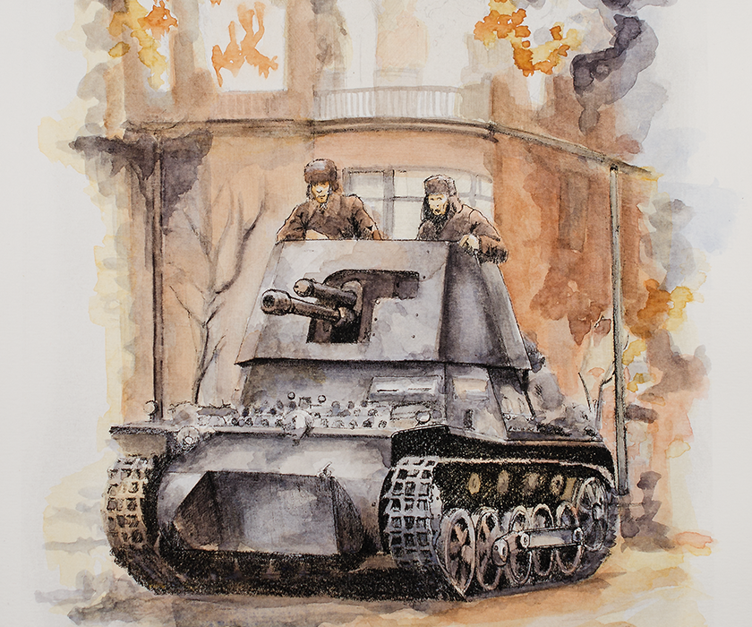Watercolor: Panzerjäger I