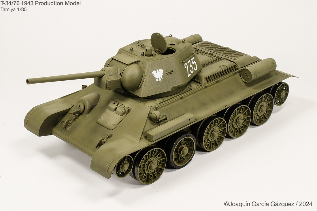 W.I.P. T-34/76 1943 Production Model, Tamiya 1/35. (2)